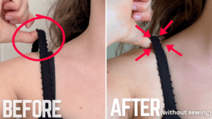 How to shorten the straps on your shirt without sewing