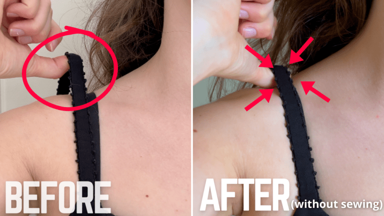 How to shorten the straps on your shirt without sewing