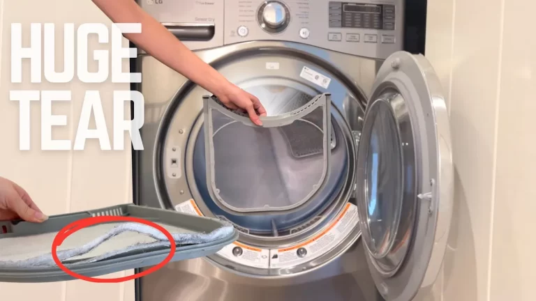 Simple Way to Fix a Dryer's Lint Trap Slot Tear without Sewing