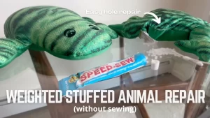 Learn how to Repair a Hole in a Weighted Stuffed Animal
