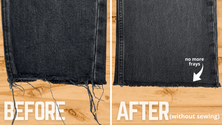 How to fix fraying jeans