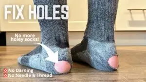 Easily Fix Holes in Your Socks! No Needle & Thread Method (5 Minutes)