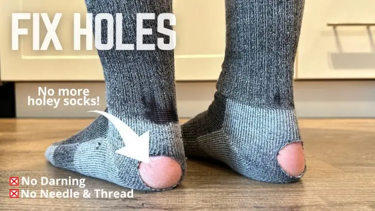Easily Fix Holes in Your Socks! No Needle & Thread Method (5 Minutes)