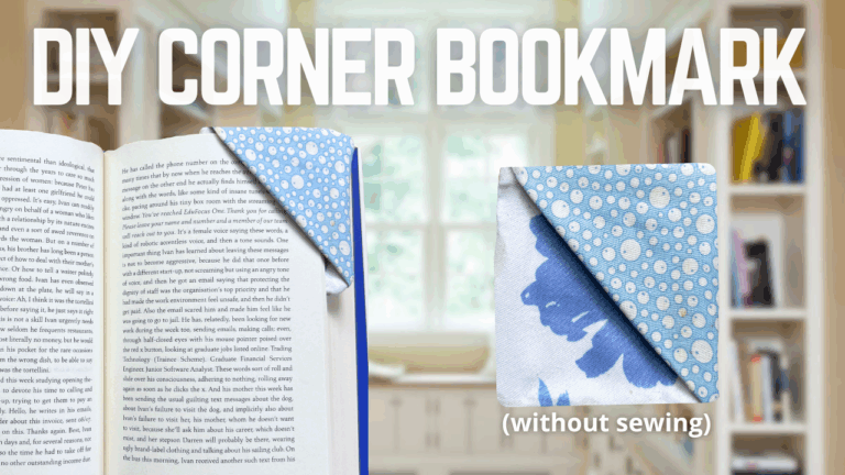 DIY Corner bookmark tutorial